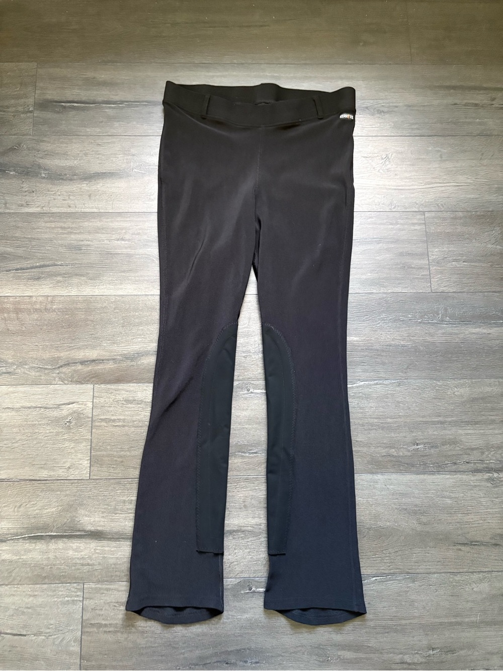 Kerrits Womens Black Ribbed Pull On Riding Pants Size 2X